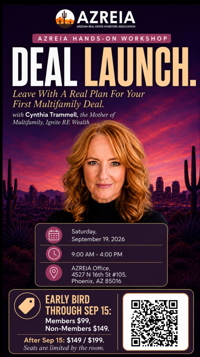 Deal Launch workshop flyer with Cynthia Trammell